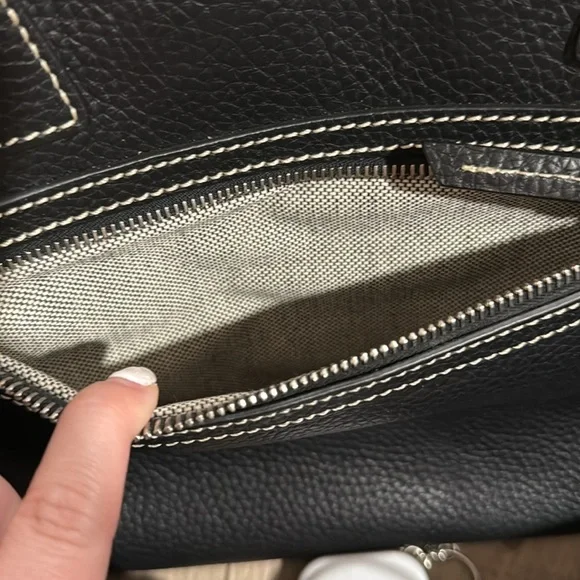 Dooney & Burke Black Domed Satchel - Picture 9 of 11